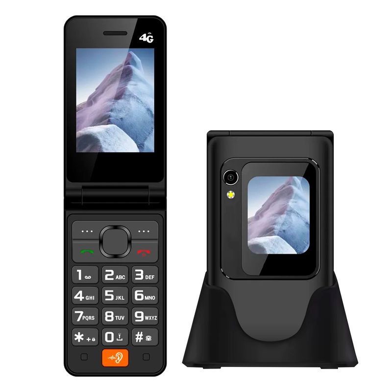 TECNOLAB - Telefono Celular Adulto Mayor DualSim 2.8 Pulgad TL705 Negro