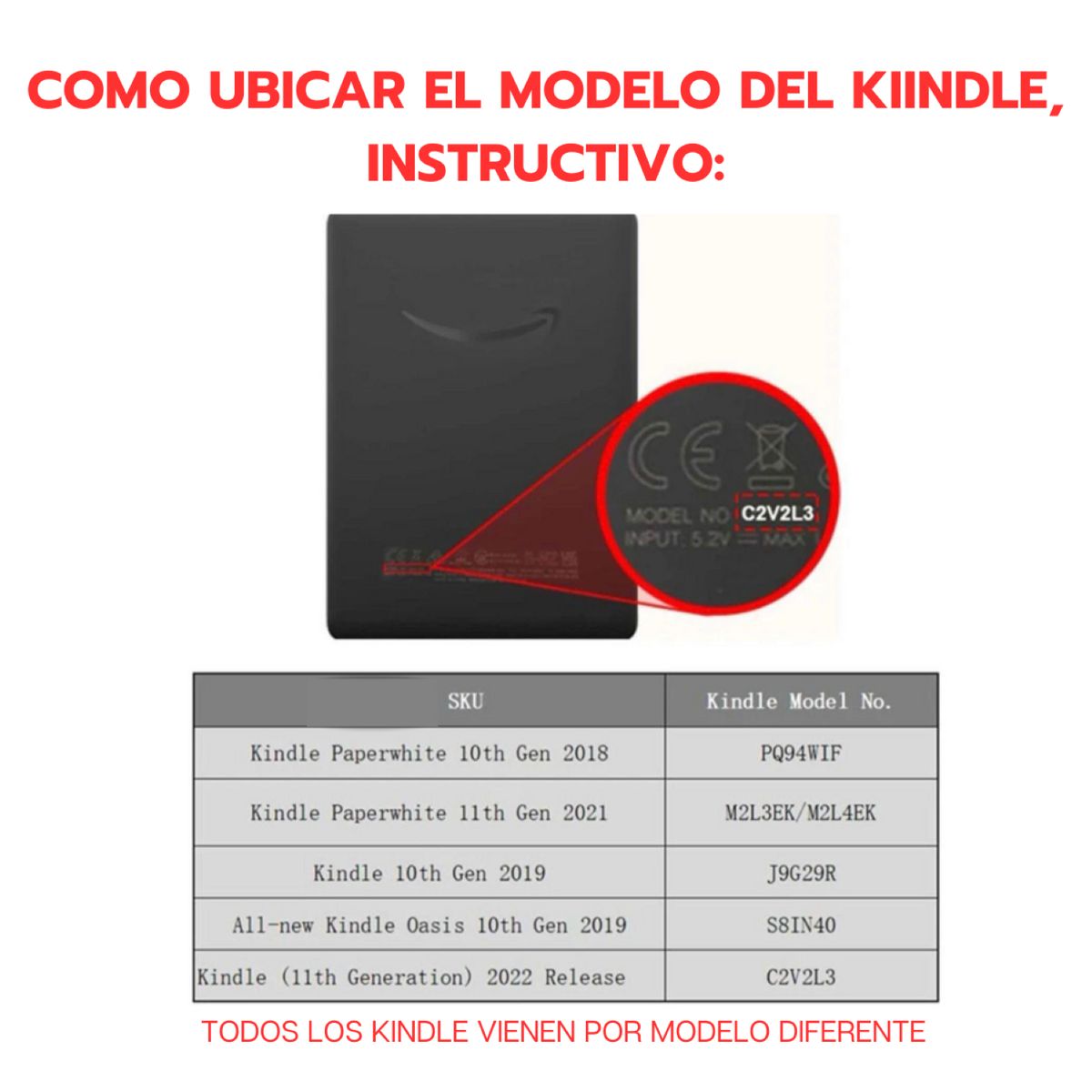 GENERICO - Funda Para Kindle 11th Gen 2022 C2V2L3 Leopardo Rosado