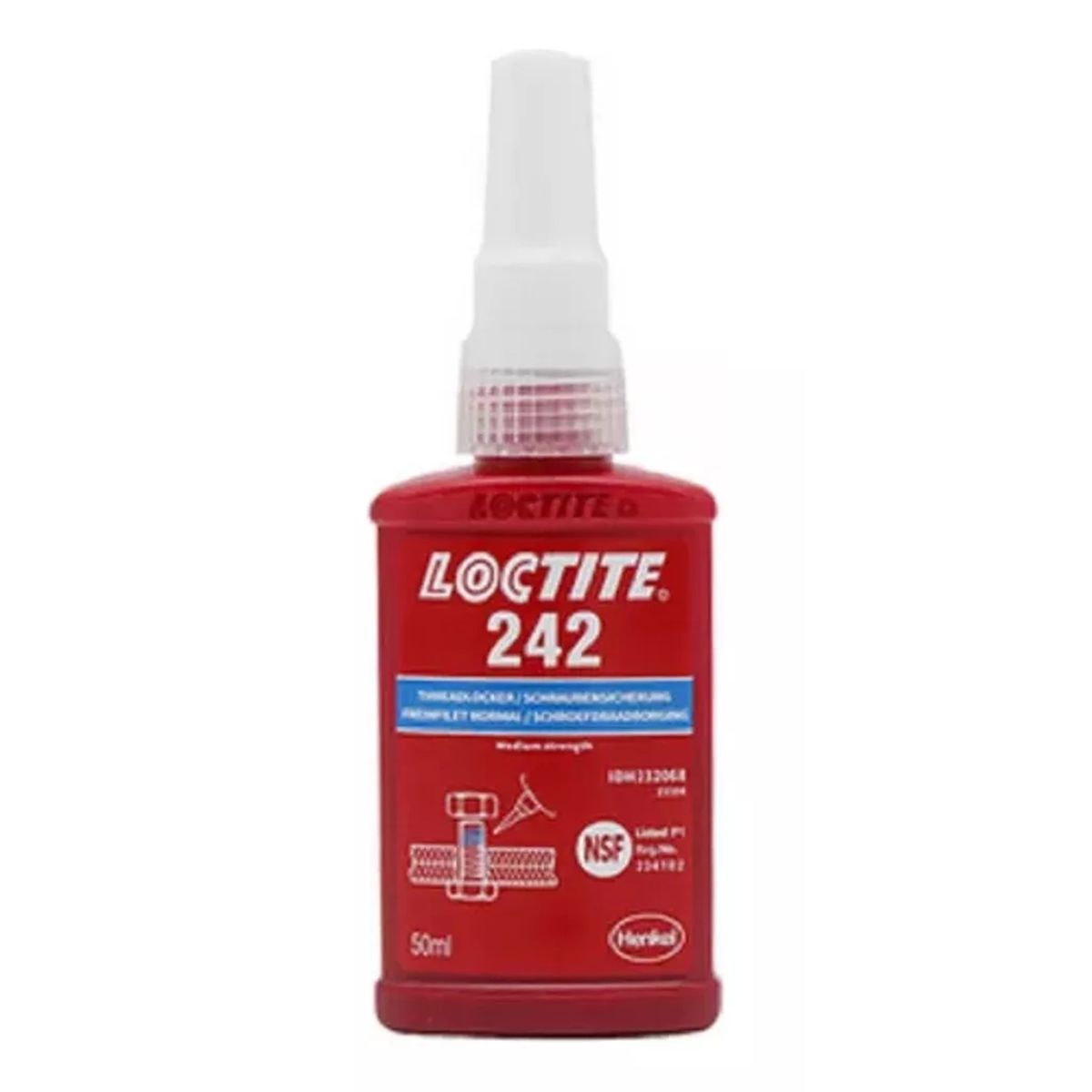 LOCTITE - Loctite 242 Traba Perno Azul 50ml Viscosidad: 1200/5000