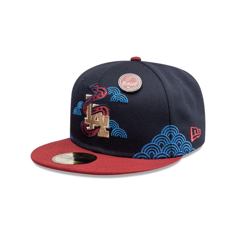 Gorra 59Fifty Los Angeles Dodgers MLB Lunar New Year Navy Azul 7 1/4