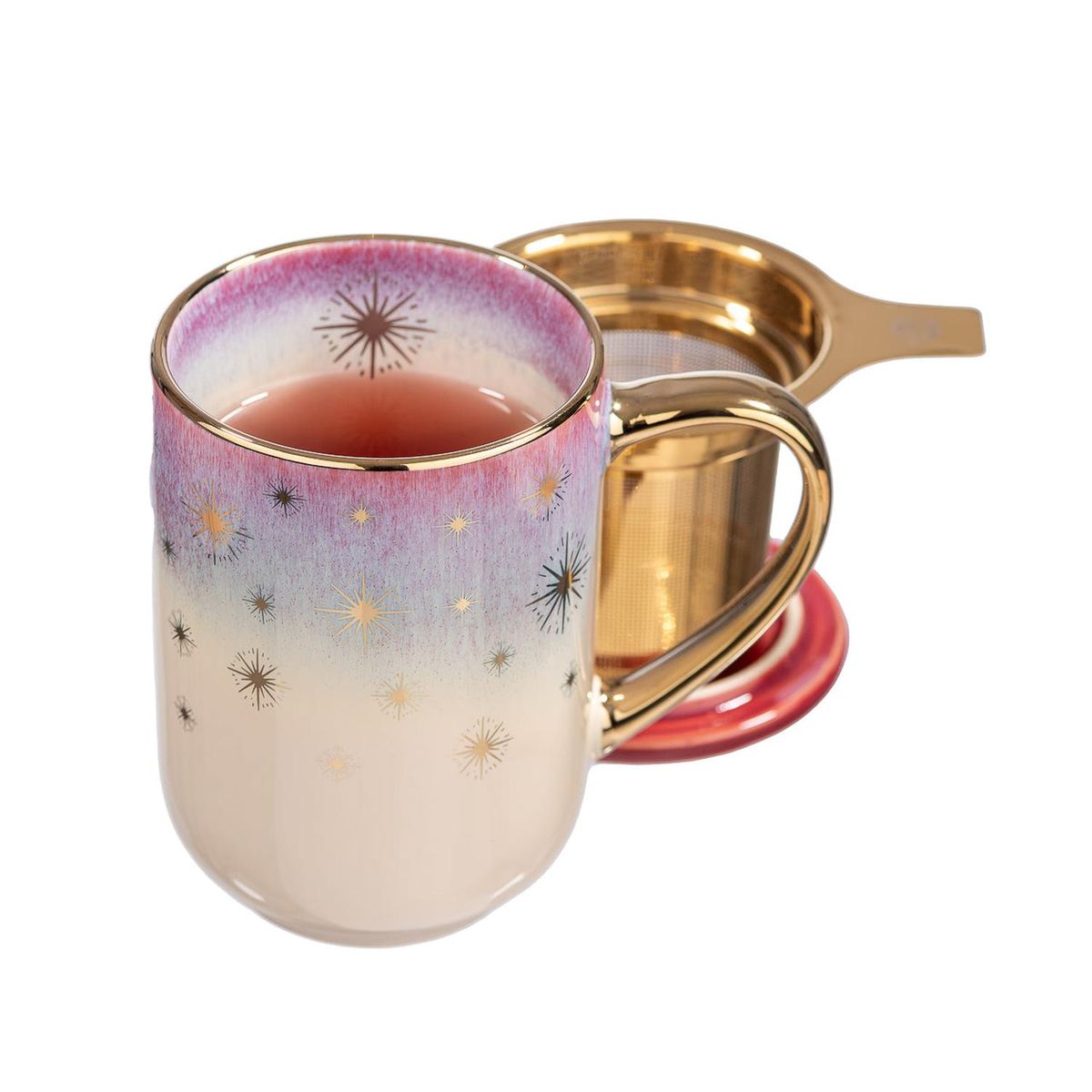 ADAGIO TEAS - Mug Bhoro Cerámica Fucsia 425 ml