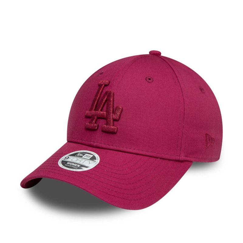 NEW ERA - Gorra 9Forty Los Angeles Dodgers MLB Metallic Dark Red Woman