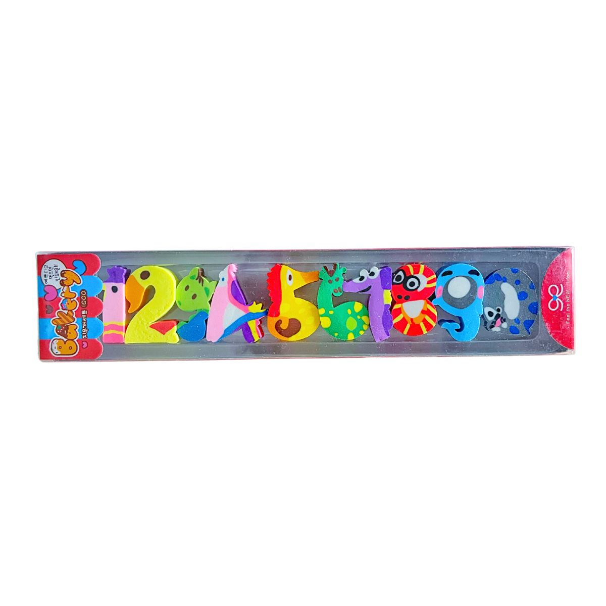 GENERICO - Gomas De Borrar Números Kawaii