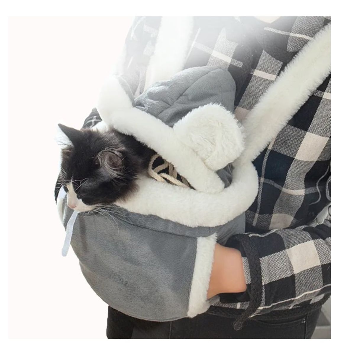 GENERICO - Mochila Canguro para transportar Gatos y Perros pequeños S