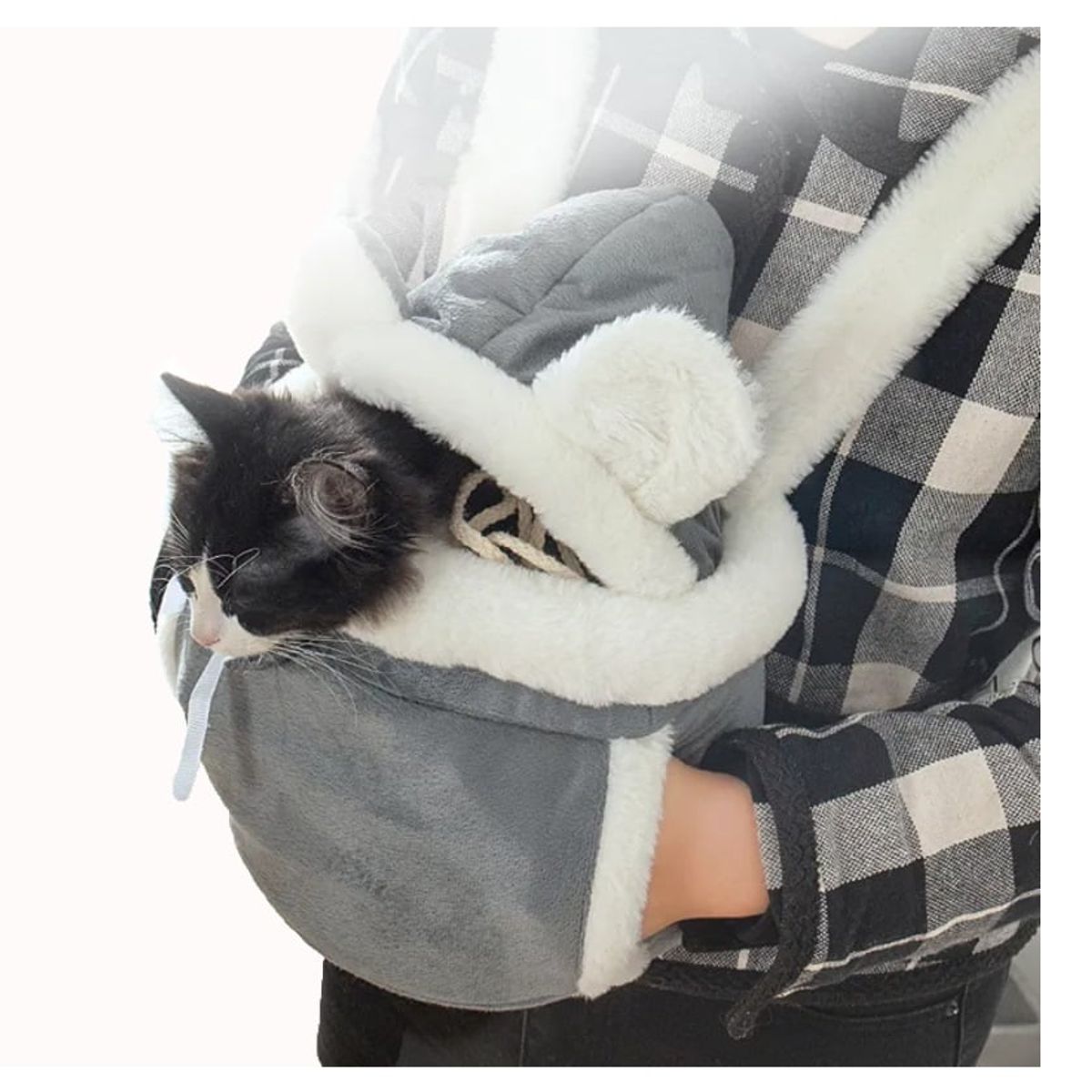 GENERICO - Mochila Canguro para transportar Gatos y Perros pequeños M