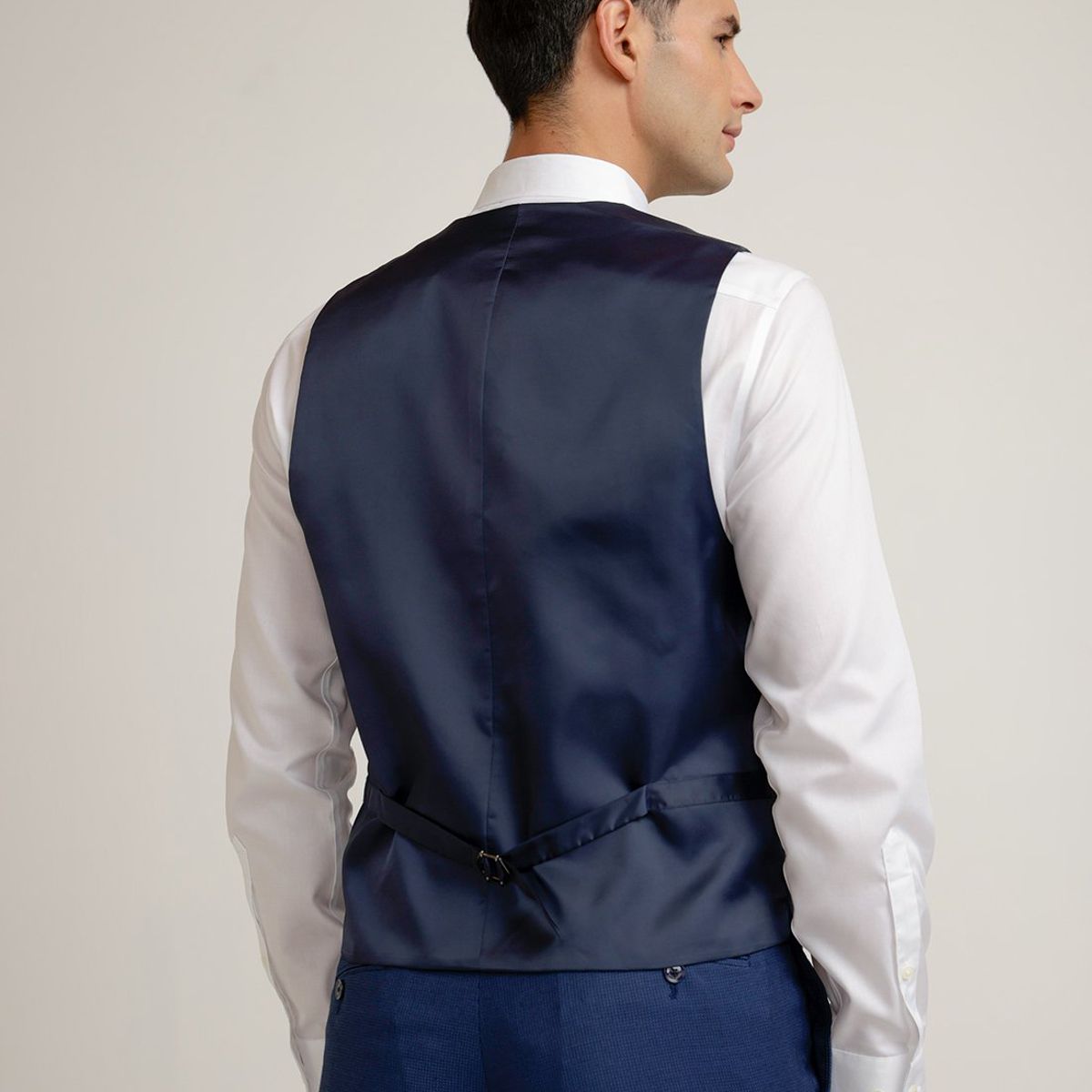 PERRY ELLIS - Gilet Hombre Formal Washable Azul
