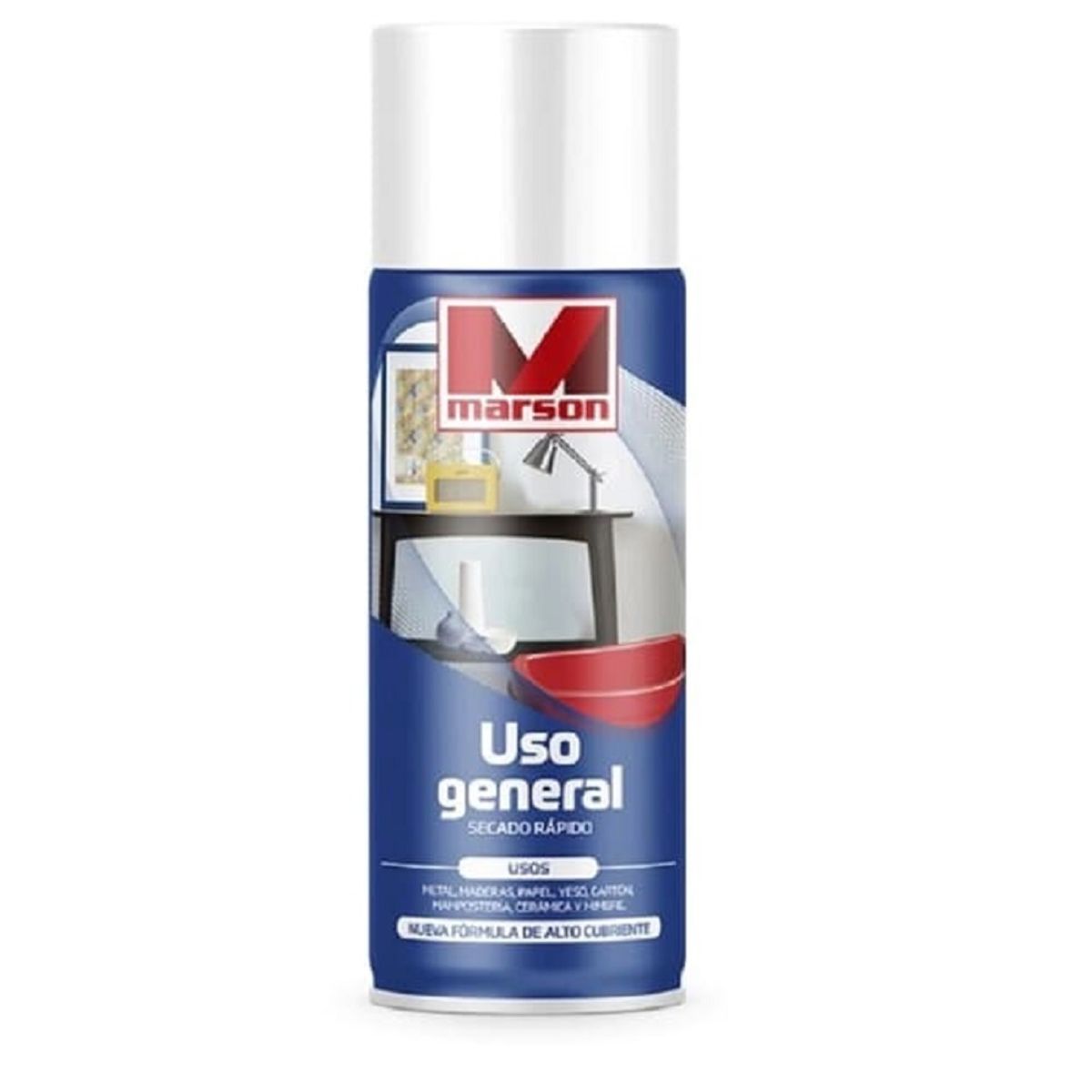 MARSON - PINTURA EN SPRAY BLANCO BRILLANTE MARSON 485 ML.