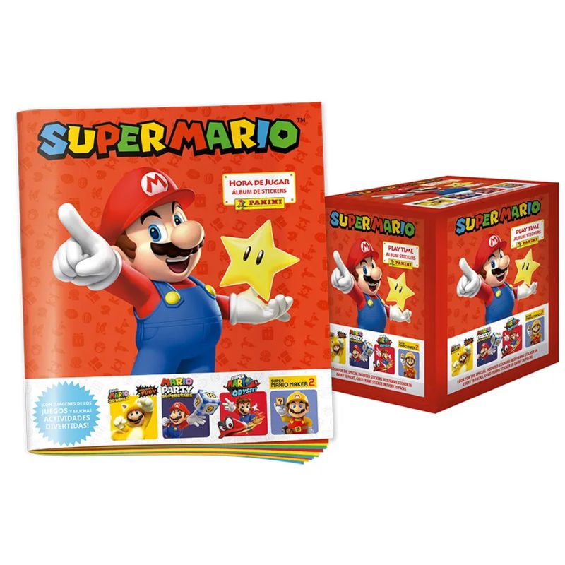 PANINI CHILE - Pack Álbum + 36 Sobres Super Mario 2025