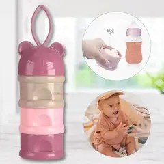 UTILISIMO - Dispensador Alimentos Portátil Multicapa Libre BPA Bebé Niña