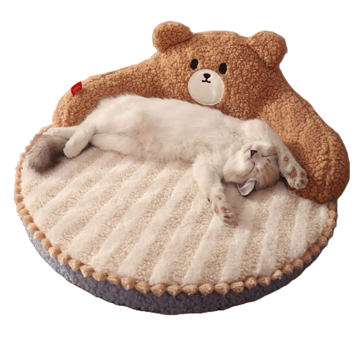 GENERICO - Cama para Perro Gato lavable de 52cm Bear Nest