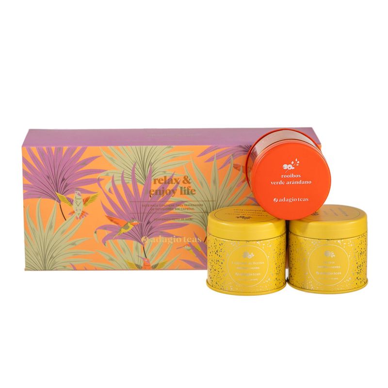 ADAGIO TEAS - Pack Té 3 Pomos Relax