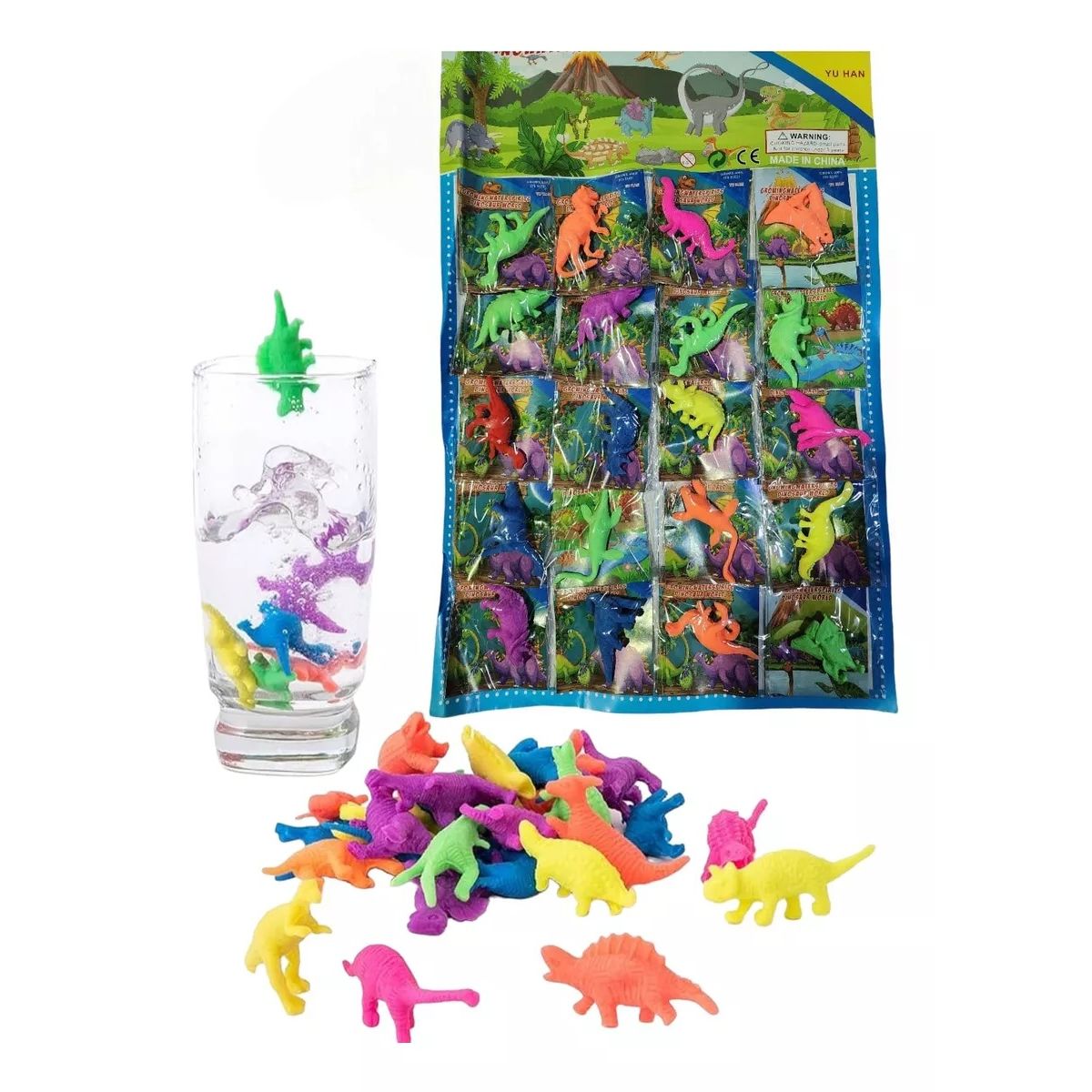 GENERICO - Crecencios Juguetes Dinosaurios Que Crecen En El Agua 20und