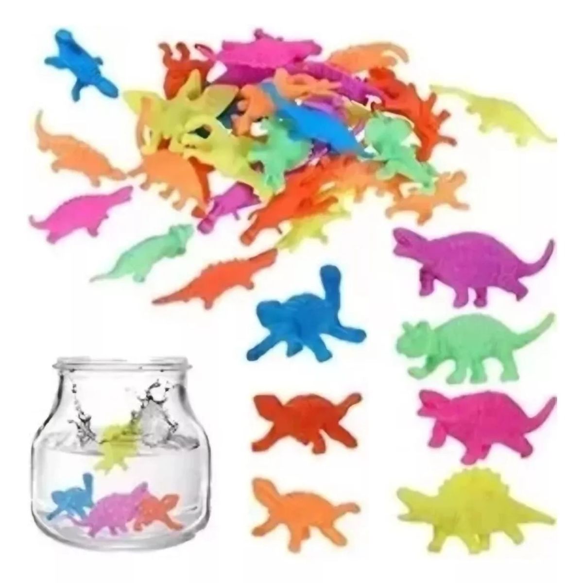 GENERICO - Crecencios Juguetes Dinosaurios Que Crecen En El Agua 20und