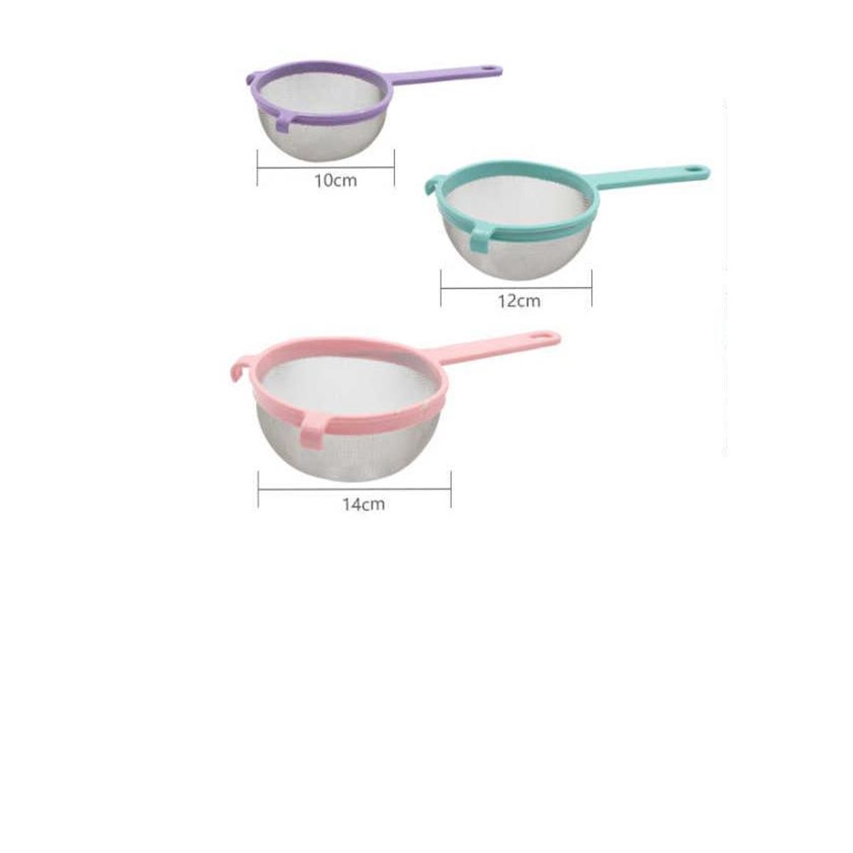 GENERICO - Colador Plástico Malla 3Pzs