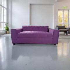 MUEBLES NEW - SOFA DOS CUERPOS MORADO LINO