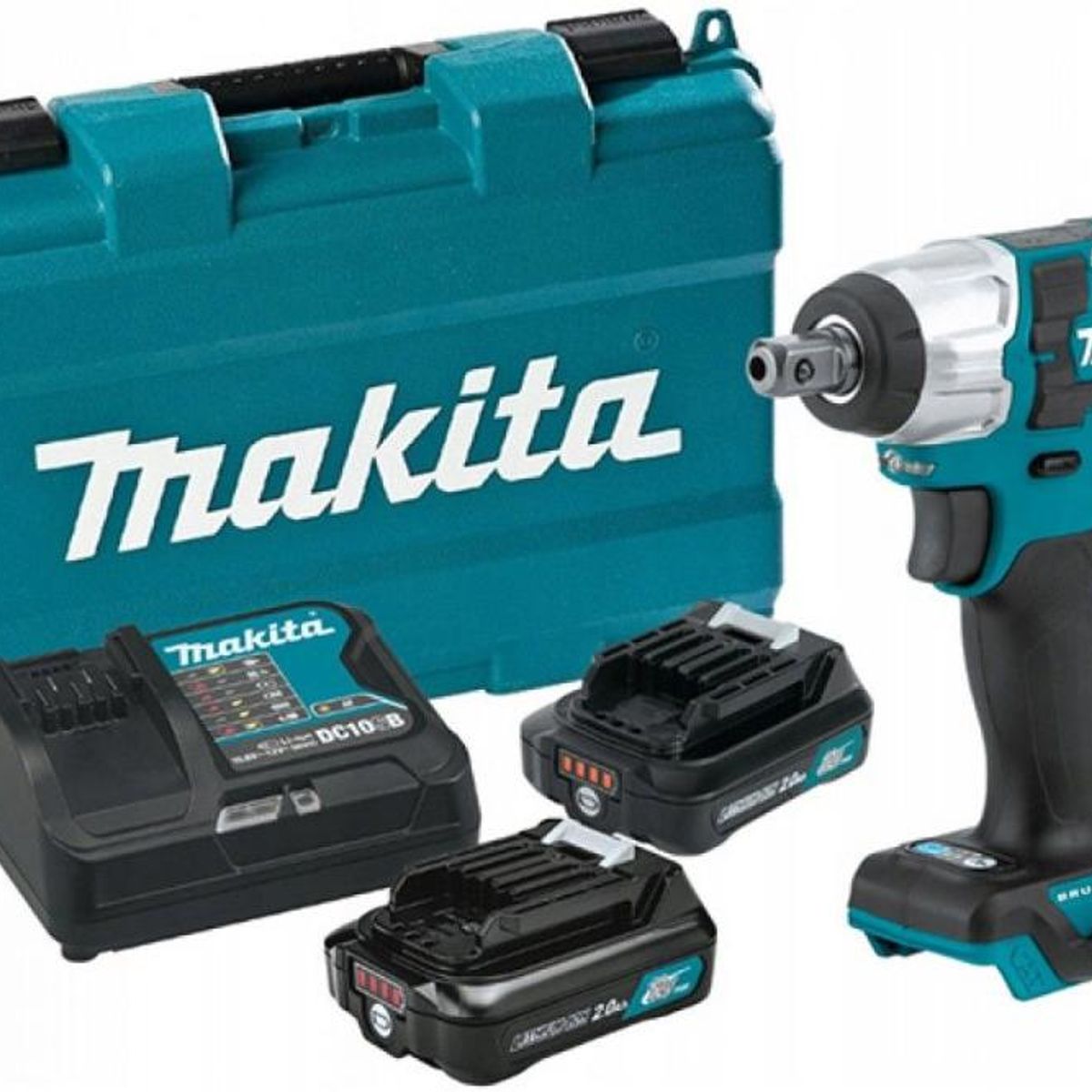 MAKITA - LLAVE IMPACTO 18V MAKITA TW160DWAE 38 12V CXT+2 BAT 2A+CARG