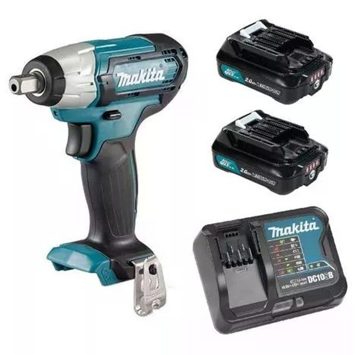 MAKITA - LLAVE IMPACTO 18V MAKITA TW160DWAE 38 12V CXT+2 BAT 2A+CARG