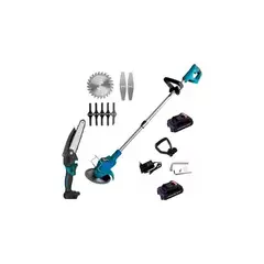 GENERICO - Cortadora De Pasto + Mini Moto Sierra Kit Inalámbrico 2 En 1