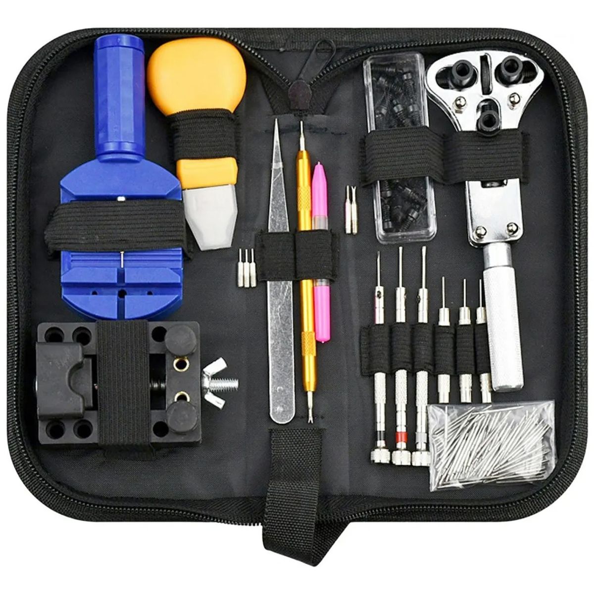 GENERICO - Kit Relojero De 16 Herramientas Para Reloj Con Estuche