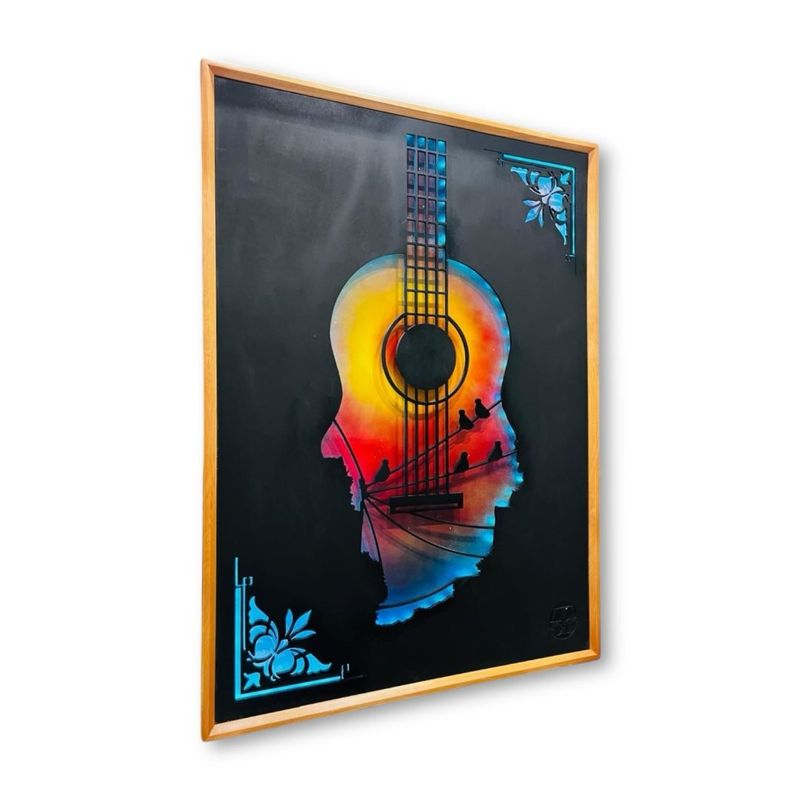 GENERICO - Cuadro Retroiluminado modelo Guitarra