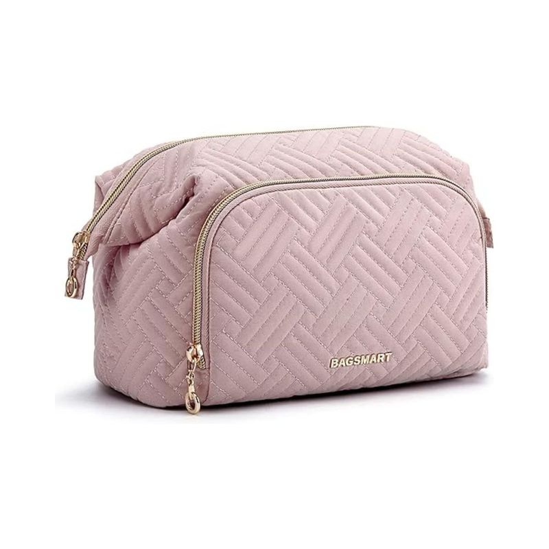 BAGSMART - Bagsmart Estuche Cosmetiquero Tejido - Rosado