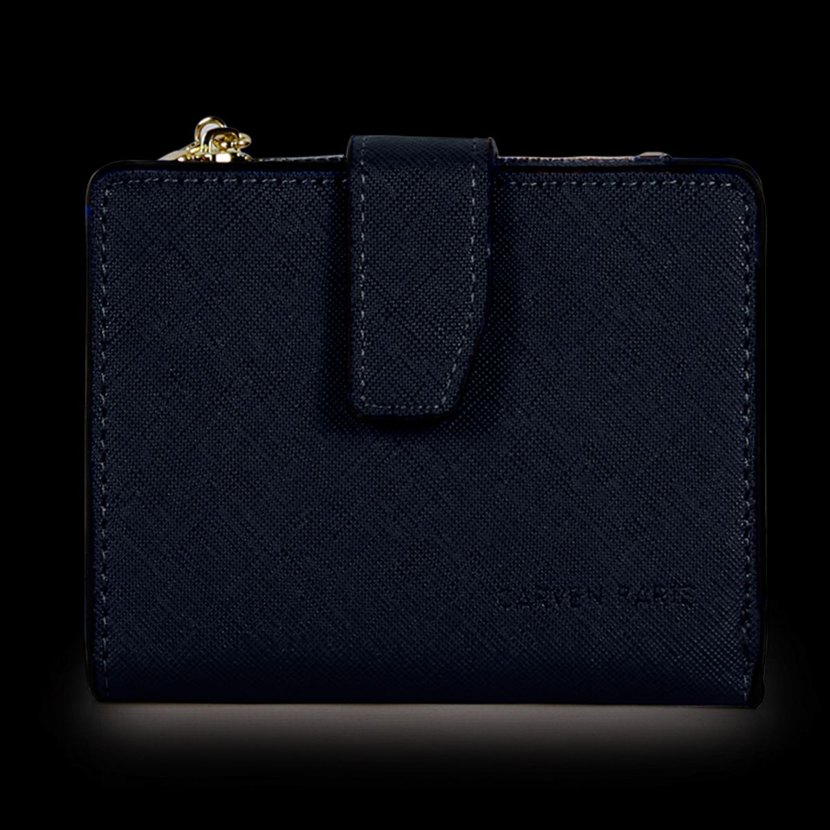 CARVEN - Pack Billetera Briana azul + Pañuelo Omani Coral Carven