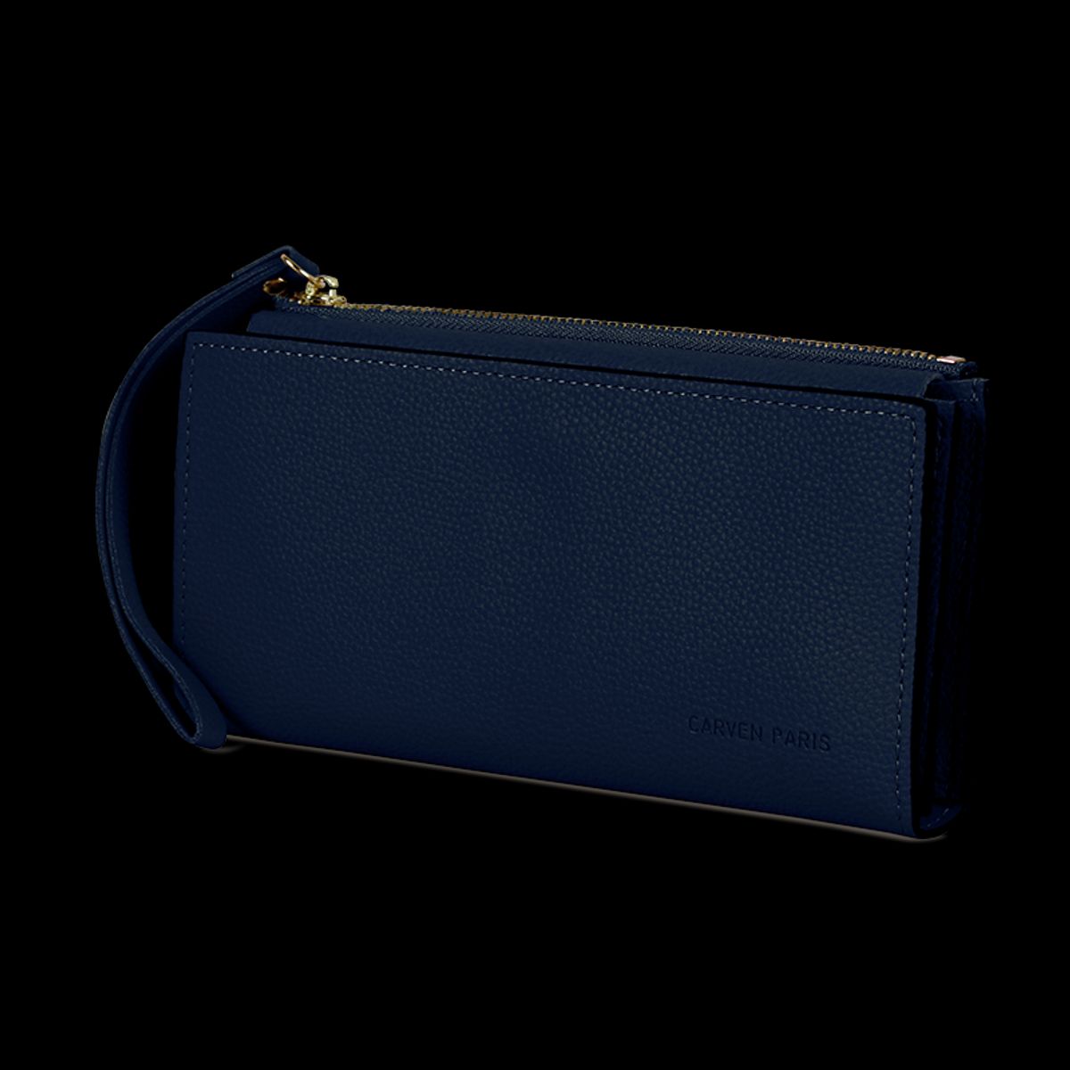 CARVEN - Pack Billetera Delia azul + Pañuelo Omani turquesa Carven