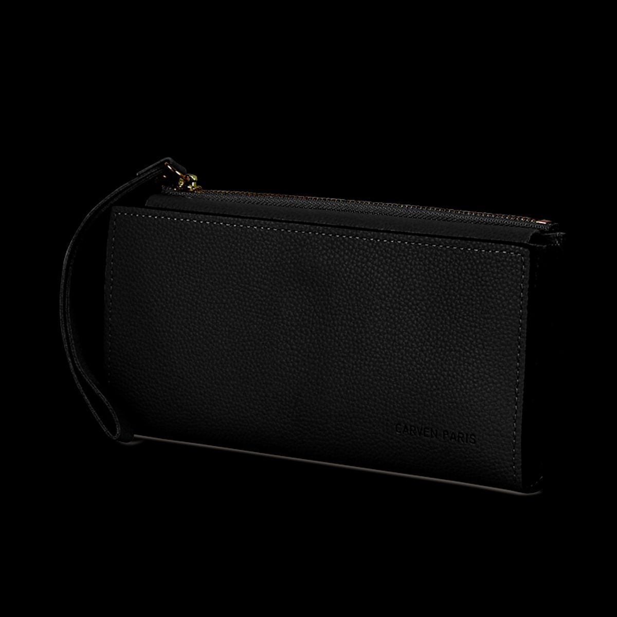 CARVEN - Pack Billetera Delia negra + Pañuelo Oni negro Carven