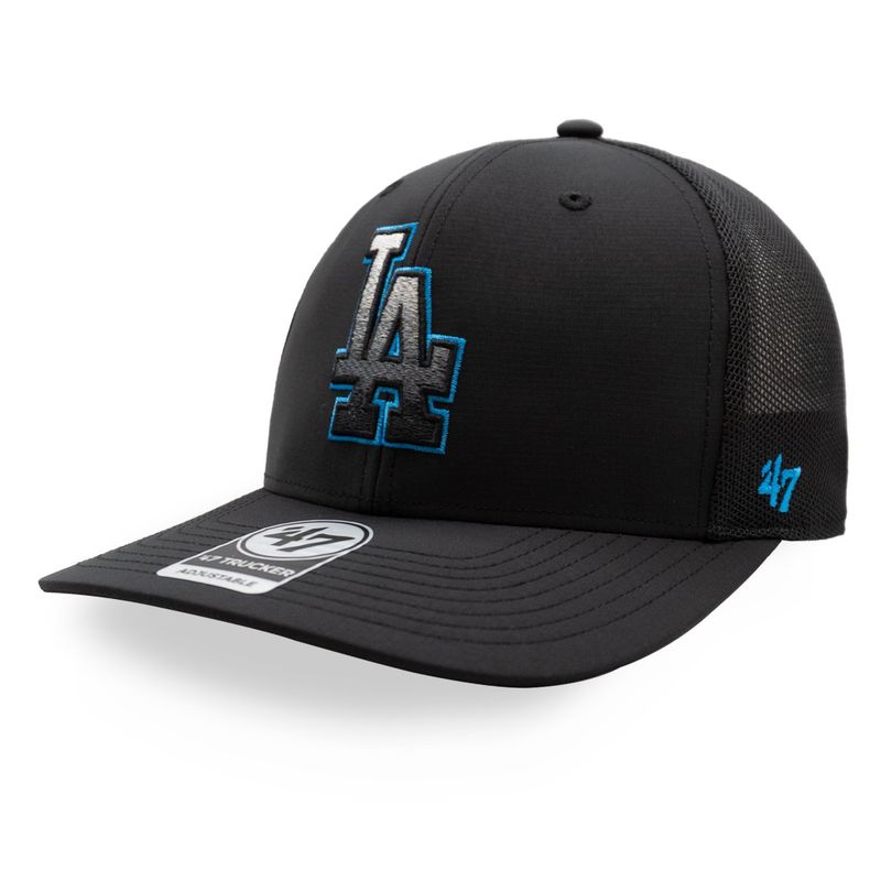 47 BRAND - Gorra 47 MLB Dodgers Volca 47 Trucker Negro Cerrada