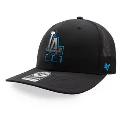 47 BRAND - Gorra 47 MLB Dodgers Volca 47 Trucker Negro Cerrada