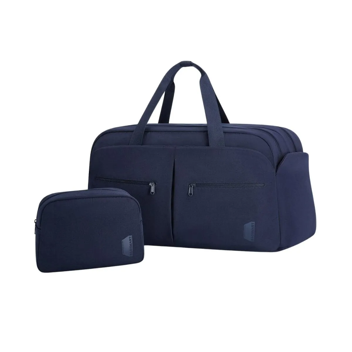 BAGSMART - Bagsmart Bolso Fin de Semana 45 L con Neceser y Zapatero Azul