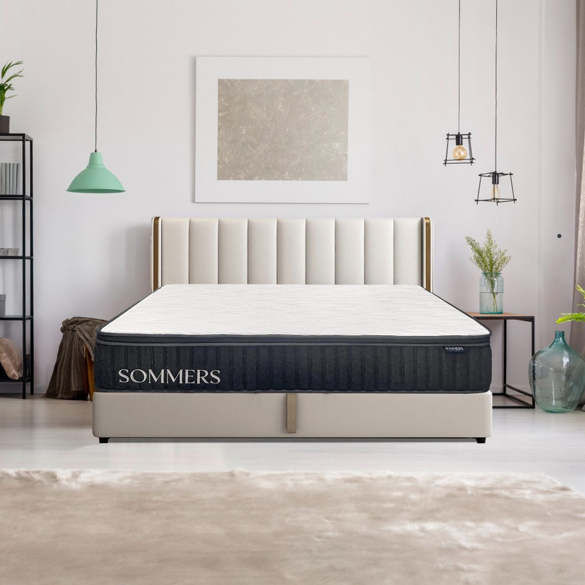 SOMMERS - Colchón 1,5 Plaza Comprimido Advanced 105x190x25 Cm Sommers