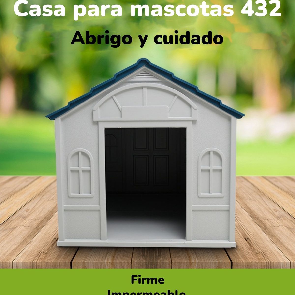 LUBABYCAS - Casa De Perro Mascota Exterior Grande 98cm Roja LuBabycas