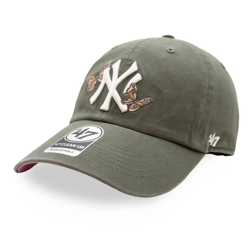 47 BRAND - Gorra 47 MLB Yankees Icon 47 Clean Up Gris Cerrada