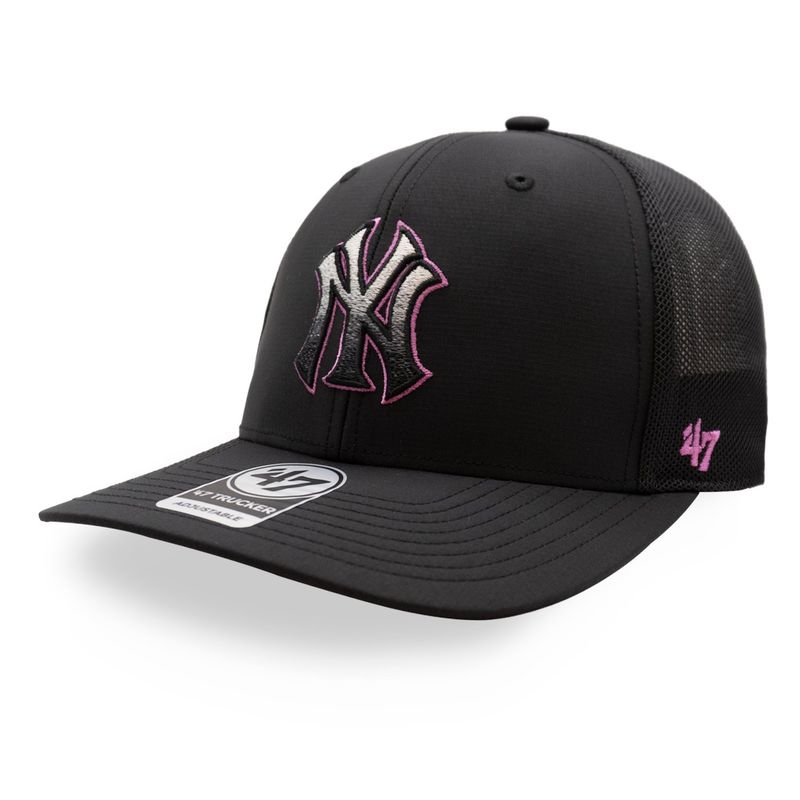 47 BRAND - Gorra 47 MLB Yankees Volc 47 Trucker Negro Cerrada