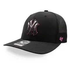 47 BRAND - Gorra 47 MLB Yankees Volc 47 Trucker Negro Cerrada