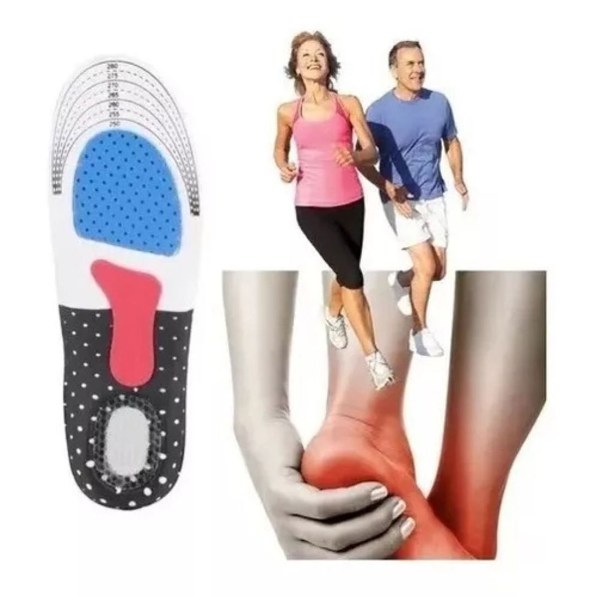 LIKE SHOP - Par Plantillas Ortopédicas Ajustables Espolón Fascitis