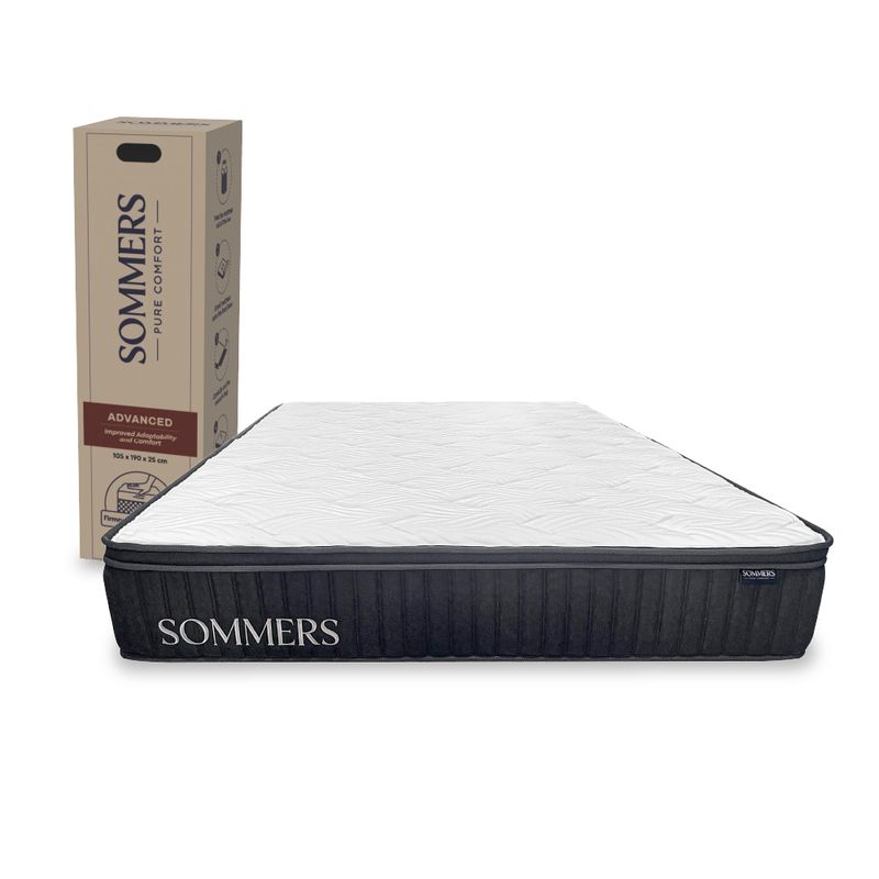 GENERICO - Colchón Super King Comprimido Advanced 200x200x25 Cm Sommers