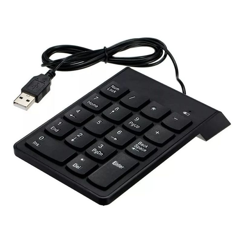 GENERICO - Teclado Numérico Usb Notebook Alámbrico Gk Color del teclado Negro