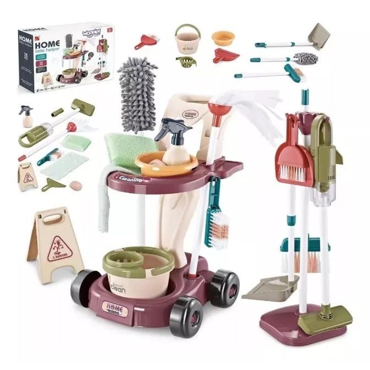 SHOP EHOME BAG - Juguete De Limpieza Para Niños Set De Aseo Didactico 23 Pcs