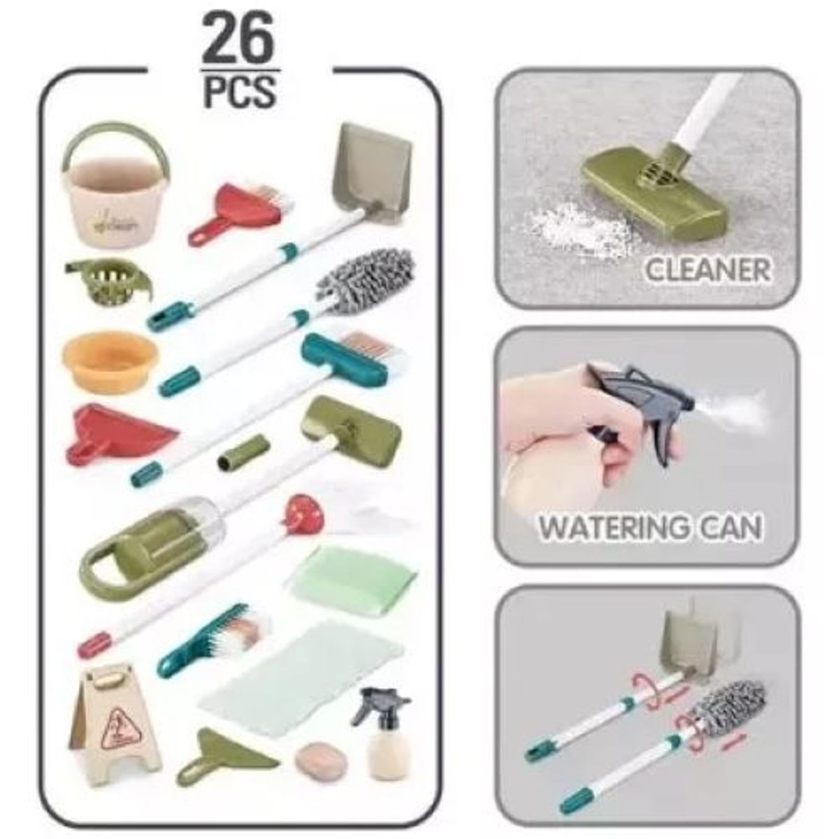 SHOP EHOME BAG - Juguete De Limpieza Para Niños Set De Aseo Didactico 23 Pcs
