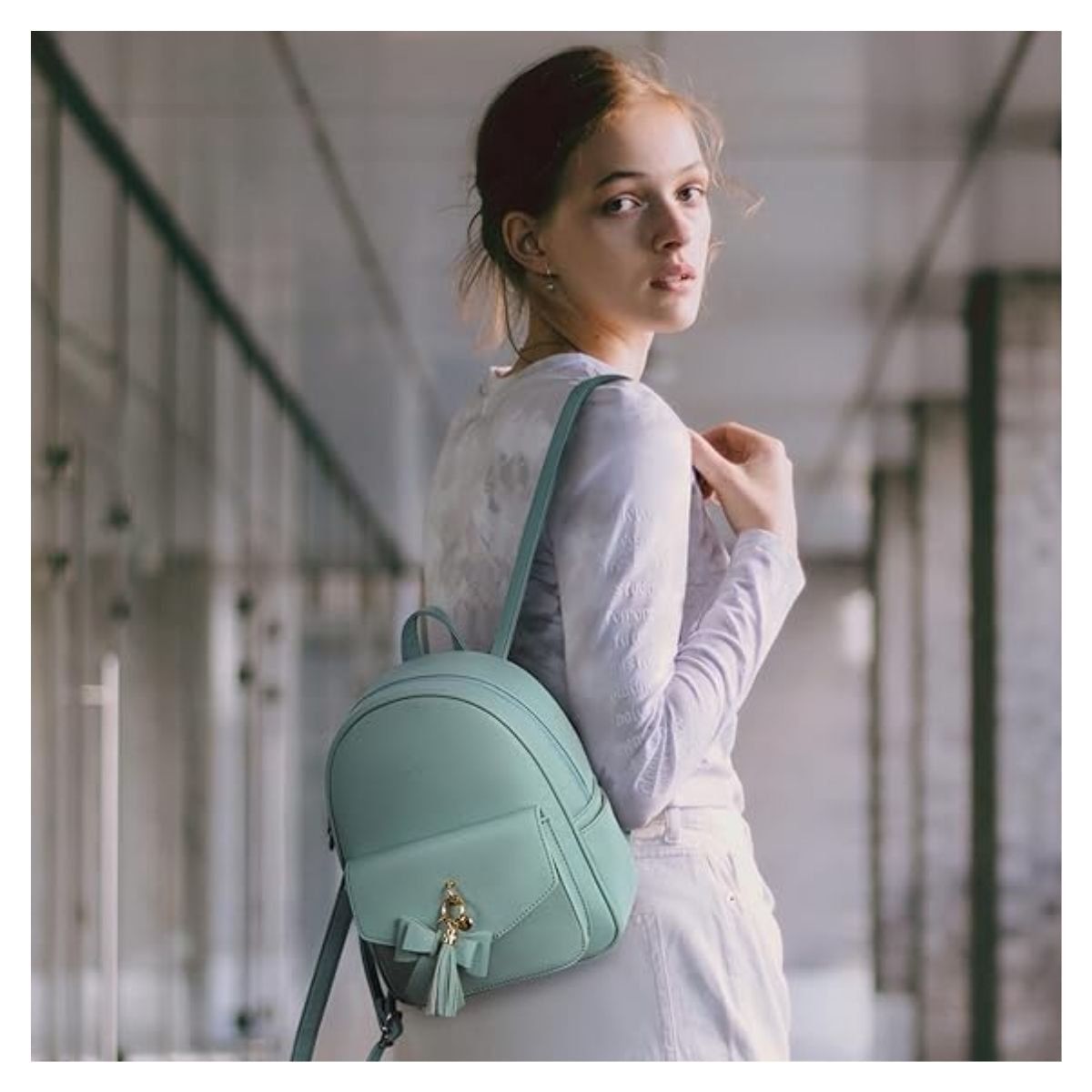 ECOSUSI - Ecosusi Mini Mochila con Lazo - Verde