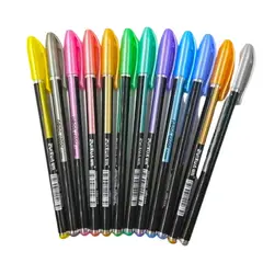 GENERICO - Lápices Gel Metalizados Neón Set 12 Unidades 1,0mm