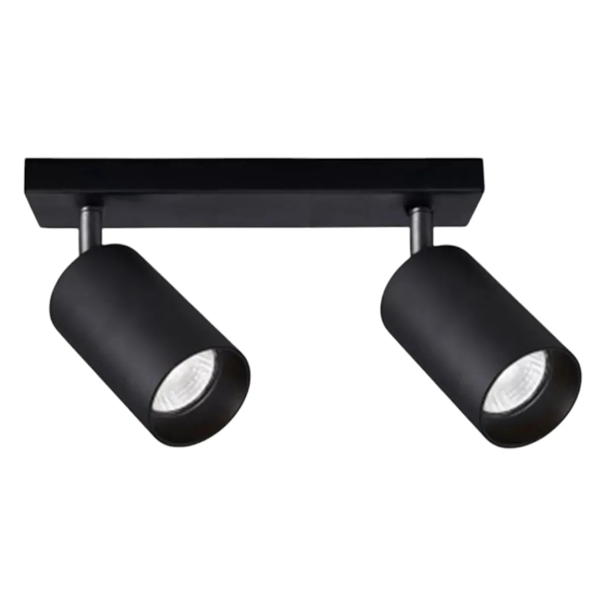 Aplique 2 Foco Cilindro Negro 7W Luz Neutra GU10 Moderno, marca AVC Y VELL MAX - Foto Principal