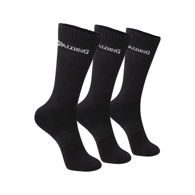 SPALDING - Tripack Calcetines Largos Negros Spalding 40-45