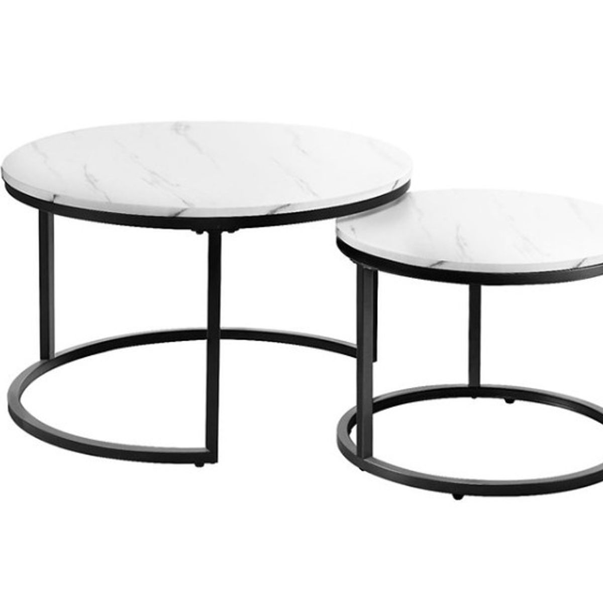 HABITA2 CHILE - Mesas de centro tipo Nido - Black & White