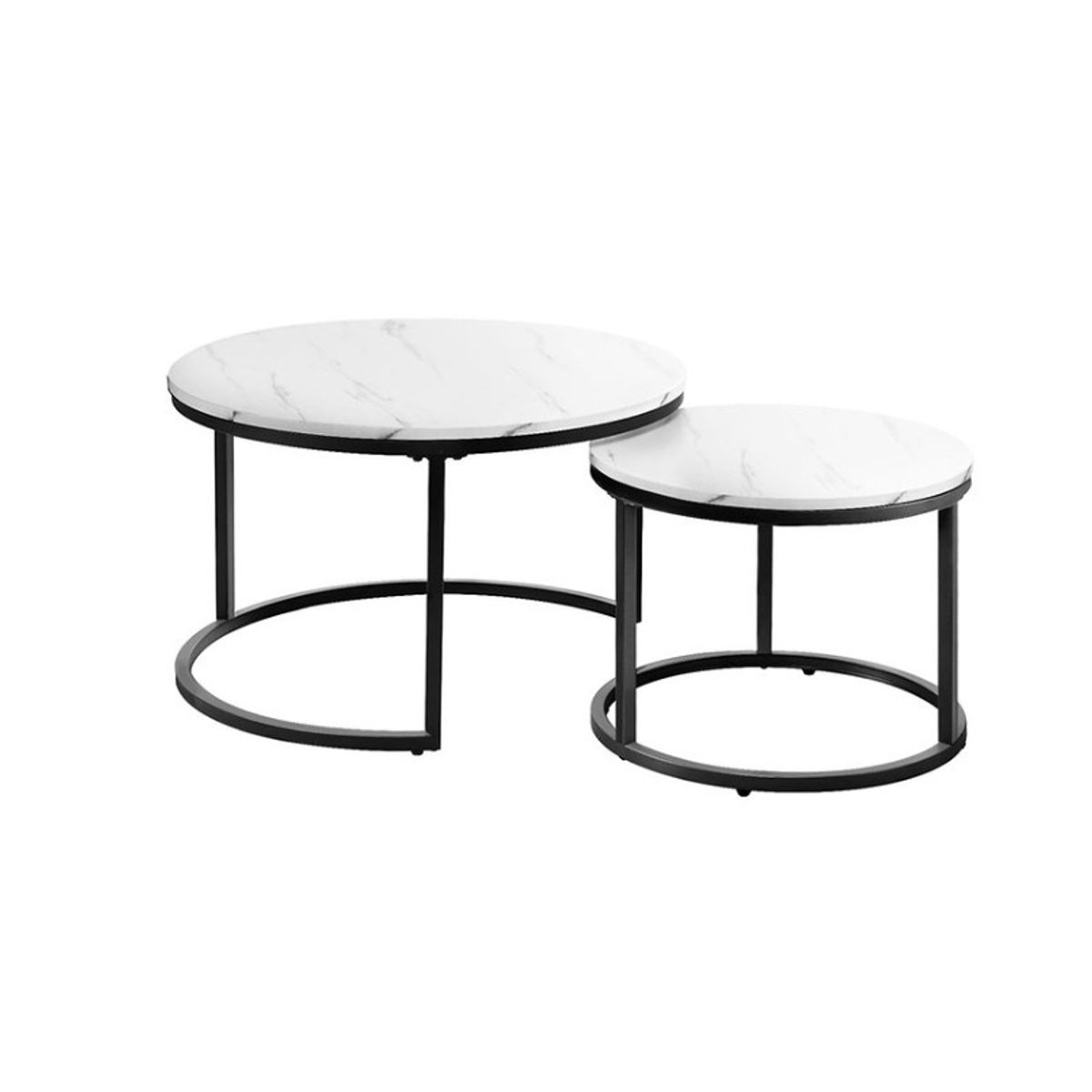 HABITA2 CHILE - Mesas de centro tipo Nido - Black & White