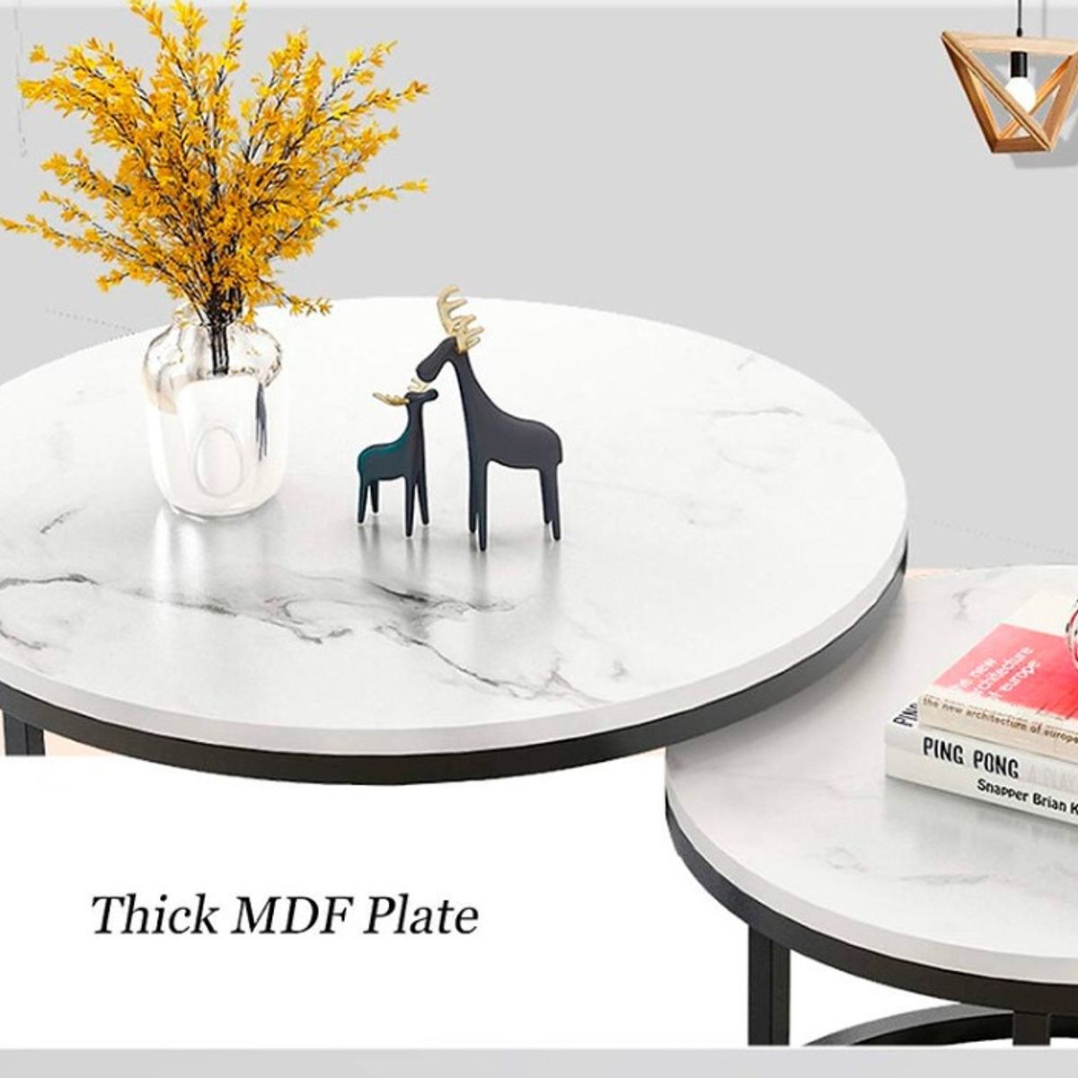 HABITA2 CHILE - Mesas de centro tipo Nido - Black & White