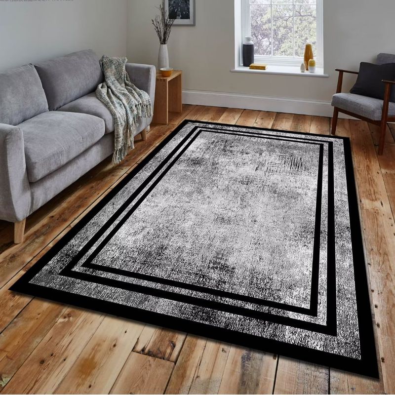 GENERICO - Alfombras Lisas Antideslizantes 160x200 Diseños 3d De Living