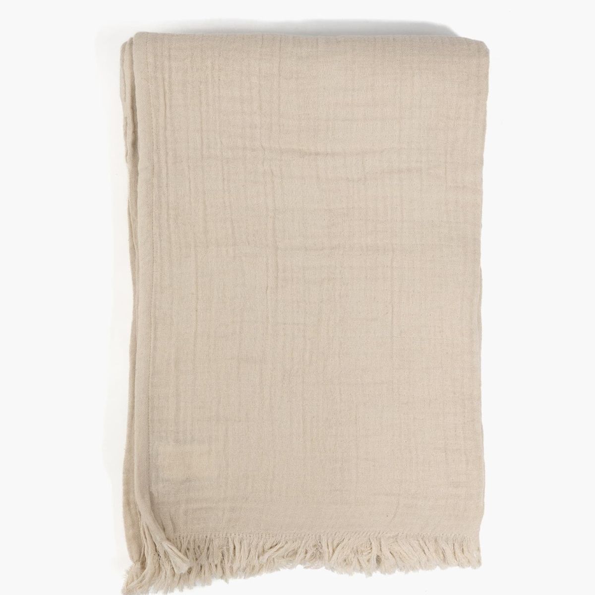 LOUNGE - Piecera Algodón Con Flecos